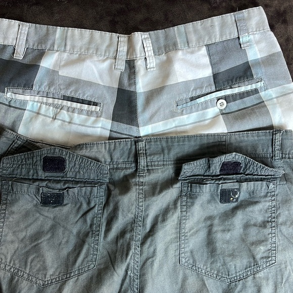 BurnSide Plaid Aknowledge Drawstring Bottom Vintage Shorts - Picture 9 of 14